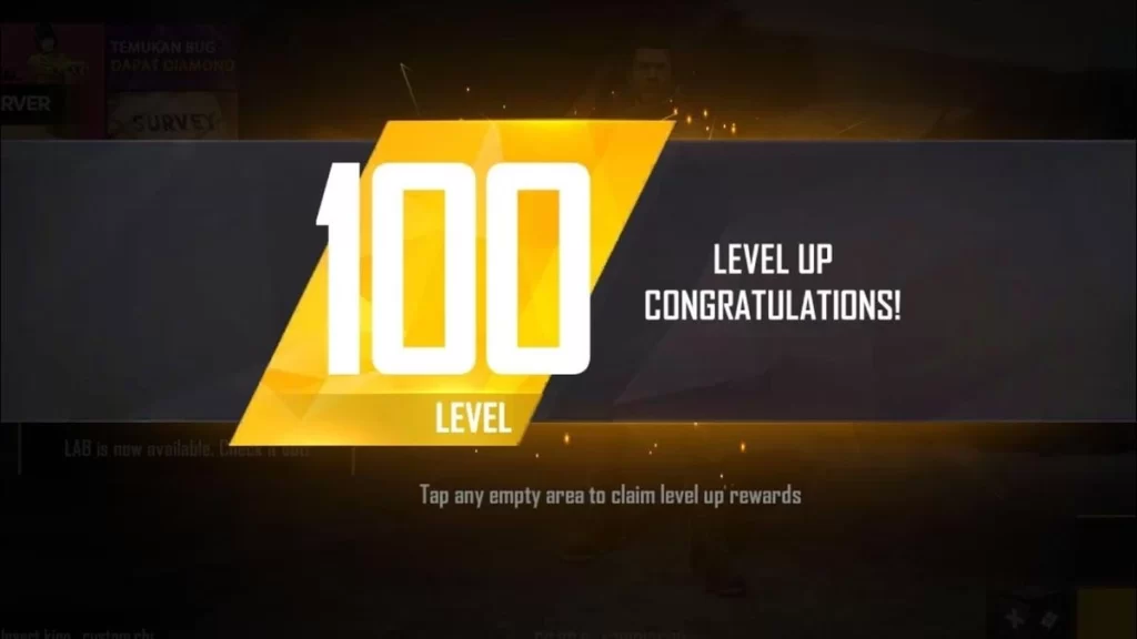 100 level in free fire
