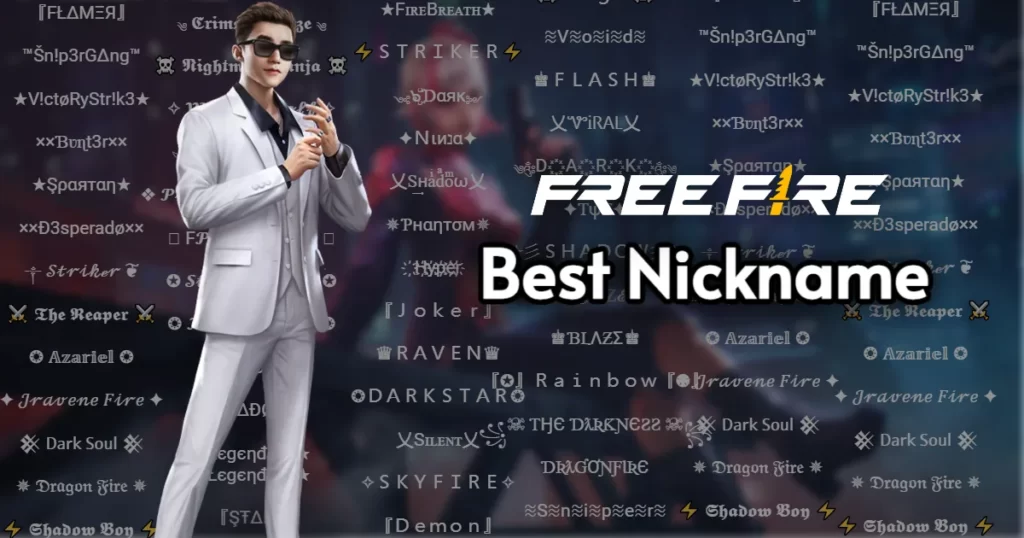 Best Nickname for Free Fire Battle Royale Game
