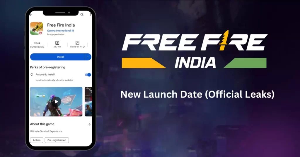 Free Fire India New Launch Date (Official Leaks)