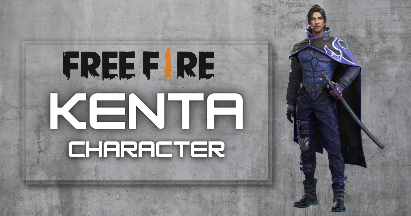 free fire kenta character ability, story and more